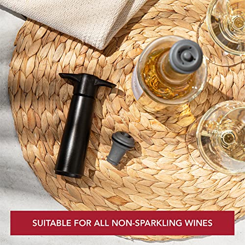Vacu Vin Pink Wine Saver with Stopper - Reusable