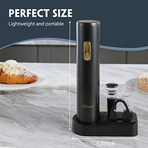 Electric Wine Opener Set with Vacuum Stopper