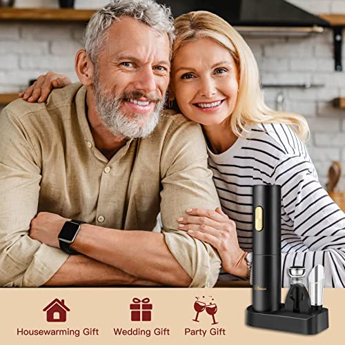 Electric Wine Opener Set with Vacuum Stopper