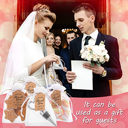 Heart Wine Stoppers with Tags and Bags