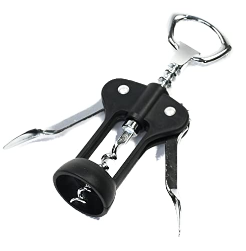 Winged Corkscrew - Black & Chrome - 6.5