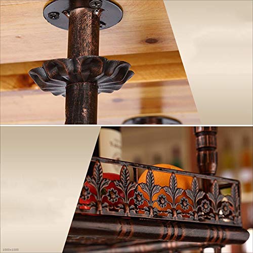 Industrial Wine Glass Hanging Rack - Black