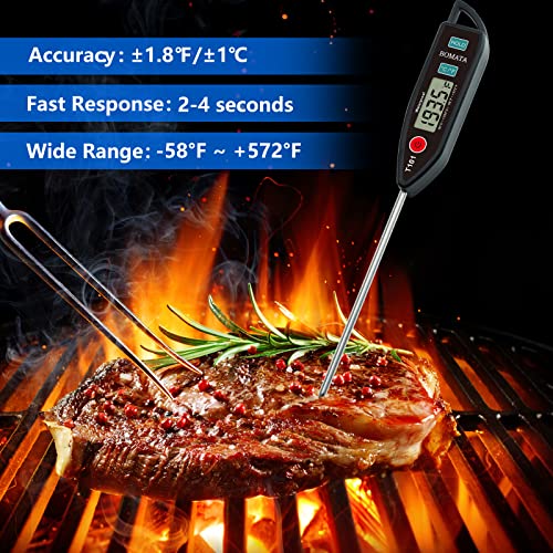 Waterproof Instant Read Thermometer for Cooking and BBQ