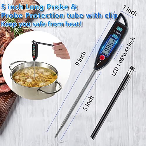 Waterproof Instant Read Thermometer for Cooking and BBQ
