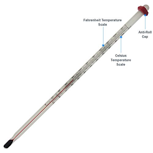 Glass Thermometer for Wine and Beer Brewing
