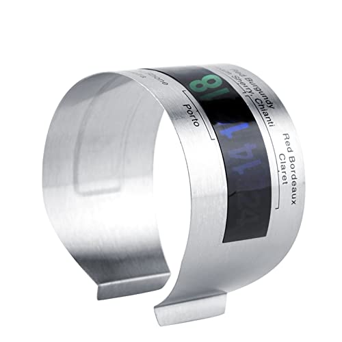 LCD Wine Bottle Thermometer with Ring Shape