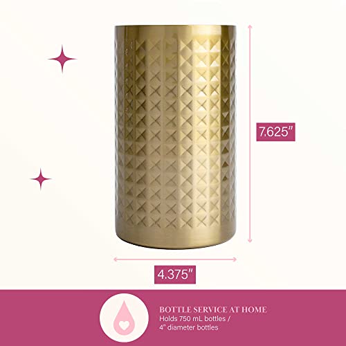Paris Hilton Wine Chiller Set with Accessories, Gold
