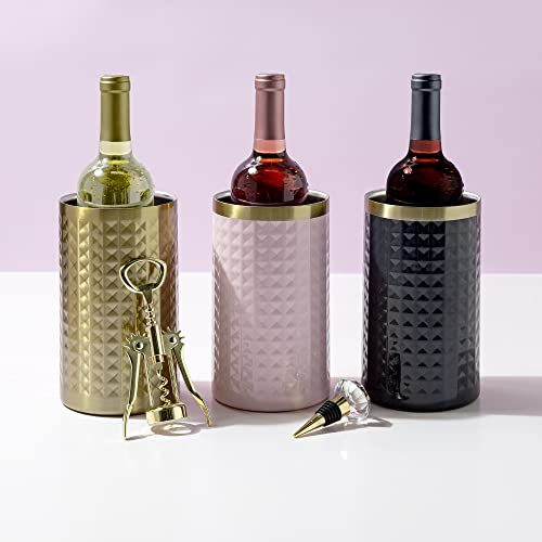 Paris Hilton Wine Chiller Set with Accessories, Gold