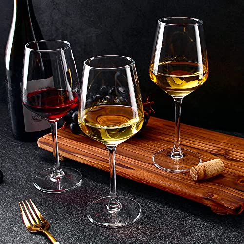 8-Piece Clear Long Stem Wine Glasses Set
