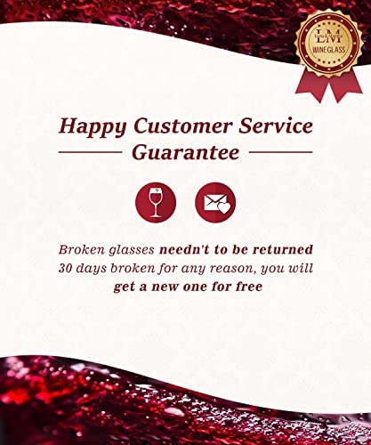 Premium Hand Blown Red Wine Glasses (Set of 4)