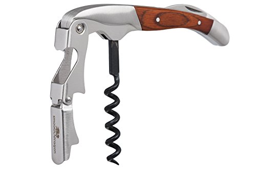 Stainless Steel Rosewood Waiters Corkscrew with Foil Cutter