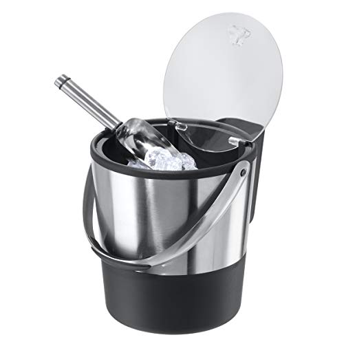 Black Stainless Steel Ice Bucket - 4 Quart