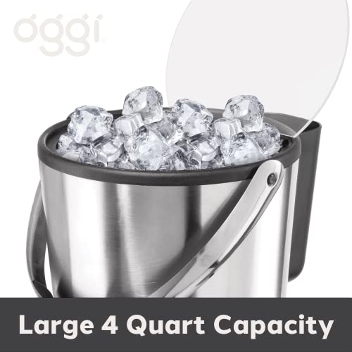 Black Stainless Steel Ice Bucket - 4 Quart