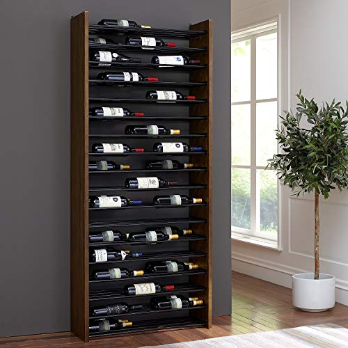 Vertical Wood and Metal Wine Rack - Corsica
