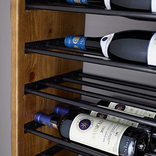 Vertical Wood and Metal Wine Rack - Corsica