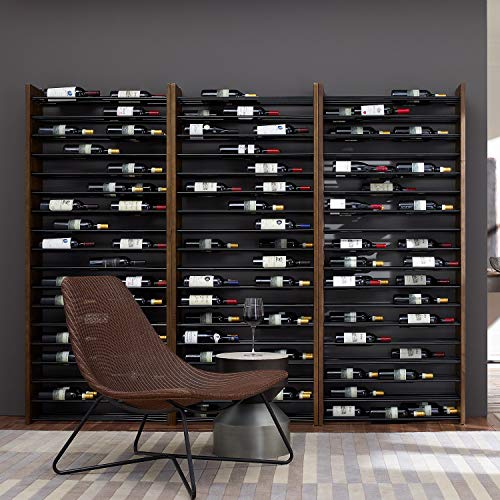 Vertical Wood and Metal Wine Rack - Corsica