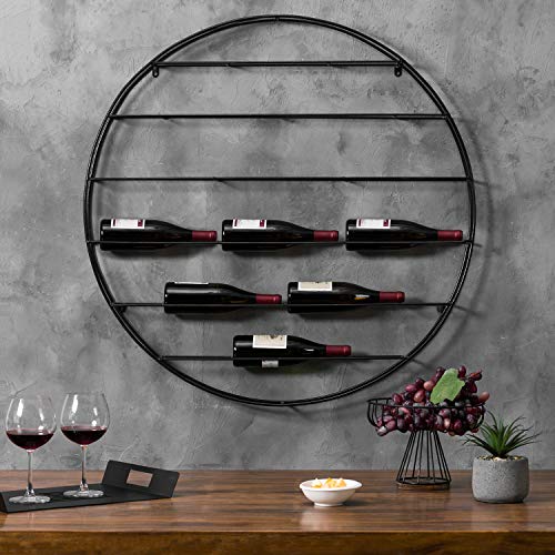 Modern Wall Mounted 12-Bottle Wine Rack