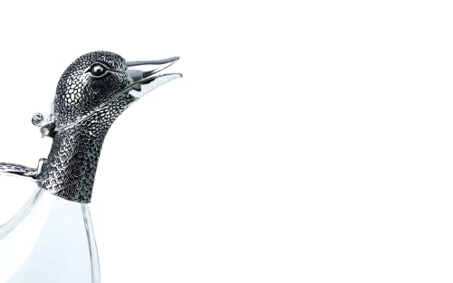 Silverplated Duck Decanter for Red Wine, 750ml Capacity