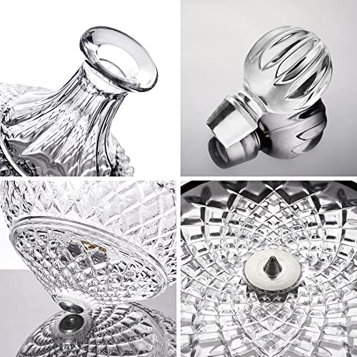 Spinning Wine Decanter with Stopper and Gift Box