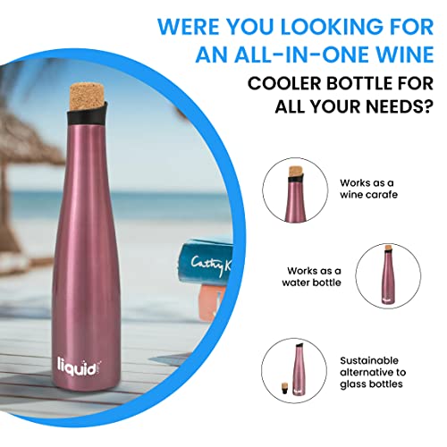 Icy Bev 2-in-1 Wine Bottle & Carafe