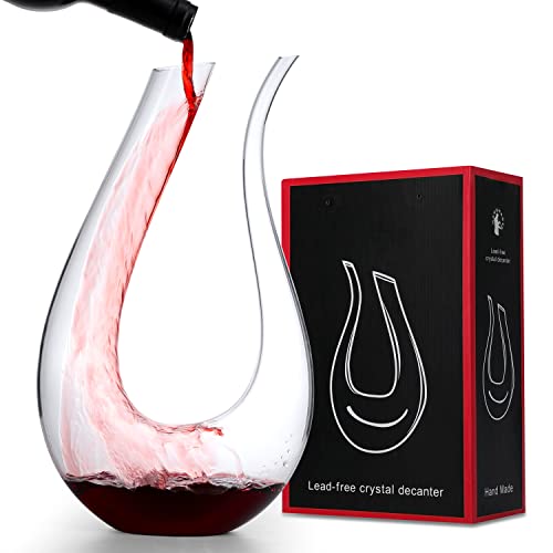 Red Wine Decanter with U-Shaped Design