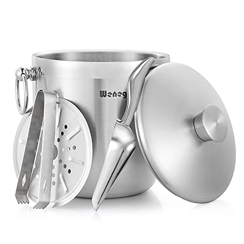 Insulated Stainless Steel Ice Bucket Set - 3L
