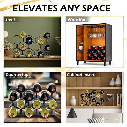 Wave Wine Bottle Holder - Cabinet Insert, 12 Bottle Capacity