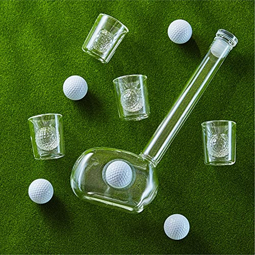 Golf-themed Liquor Decanter Set with Glasses