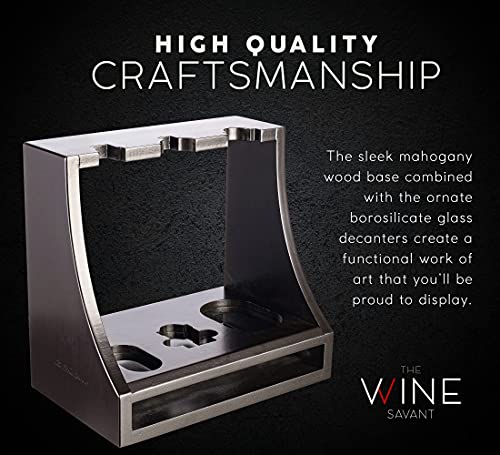 Gun-themed 3-piece whiskey decanter set