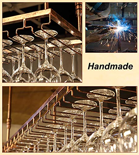 Vintage Wall Hanging Wine Glass Rack