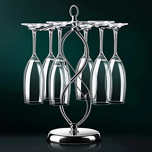 Upside Down Wine Glass Rack, 6 Holders