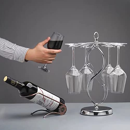 Upside Down Wine Glass Rack, 6 Holders