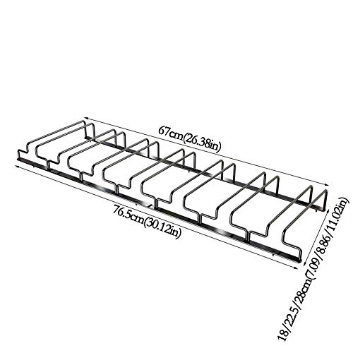 Stainless Steel Under Cabinet Wine Glass Rack