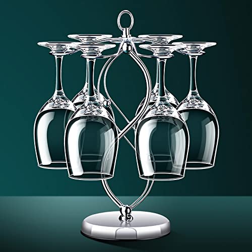 Upside Down Wine Glass Rack, 6 Holders