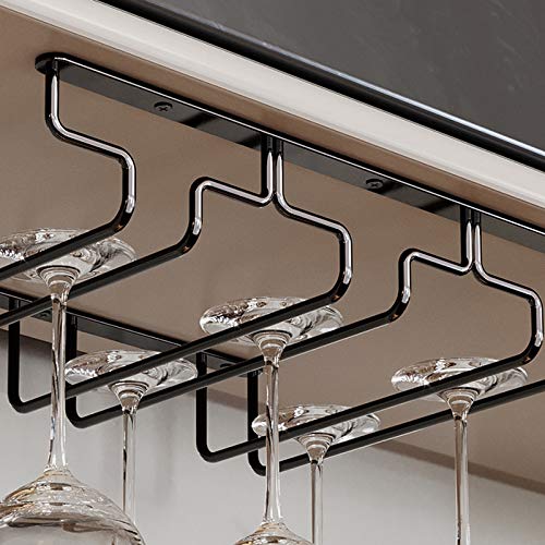 Stainless Steel Under Cabinet Wine Glass Rack