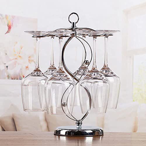 Upside Down Wine Glass Rack, 6 Holders