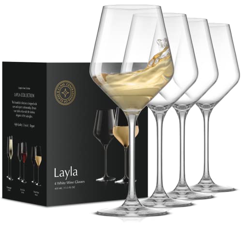 Set of 4 Italian White Wine Glasses by JoyJolt