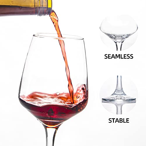 12-Piece HAKEEMI Clear Stemmed Wine Glasses