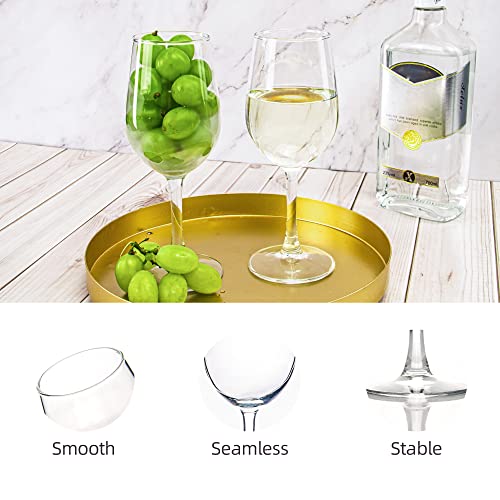 Clear Wine Glasses Set of 8, 12 oz