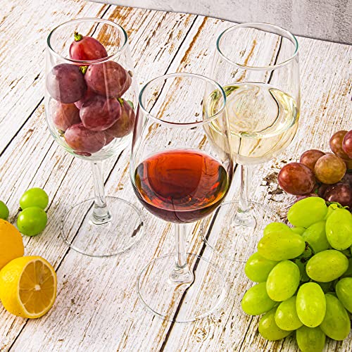 Clear Wine Glasses Set of 8, 12 oz