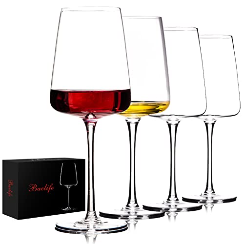 Red Wine Glasses Set of 4 – Hand Blown Crystal