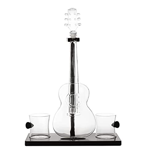 Guitar Decanter Set - Wine Savant 1000ml with Glasses