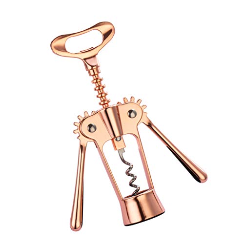 Hanee Rose Gold Wing Corkscrew Set