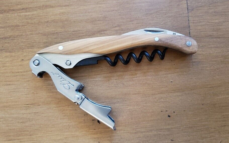 Olivewood Waiter Corkscrew & Bottle Opener