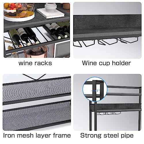 Multi-Purpose Free-Standing Rack with Wine Storage