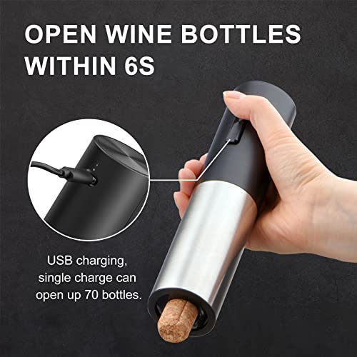 Electric Wine Opener Gift Set with Aerating Pourer