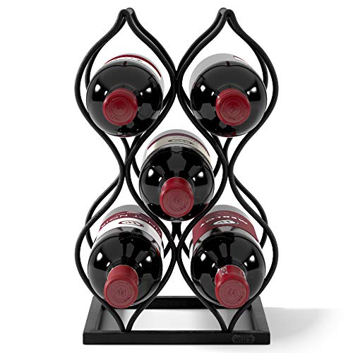 Imperial Trellis Wine Rack (5 Bottle, Black)