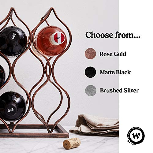 Imperial Trellis Wine Rack (5 Bottle, Black)