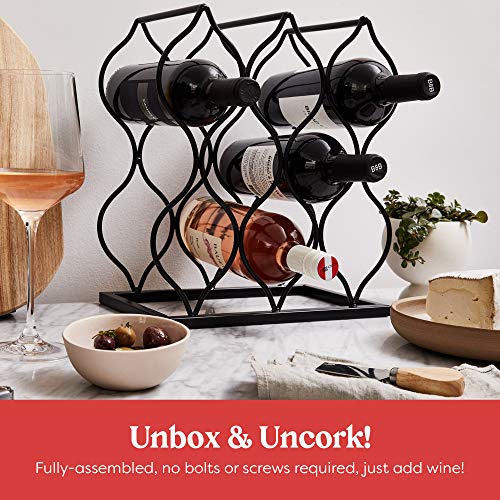 Imperial Trellis Wine Rack (5 Bottle, Black)