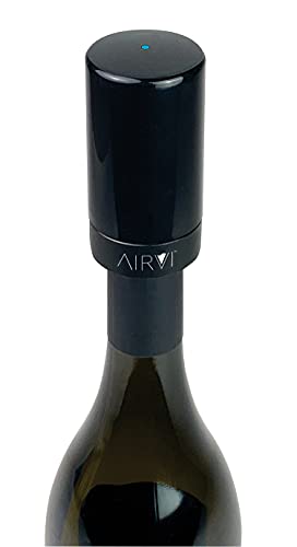 AirVi Wine Saver: Airtight Pump, Black, 2 Pack